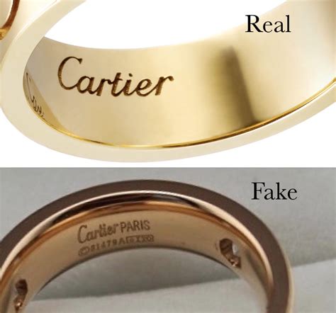 cartier fake vs real ring|cartier 750 ring 52833a ito.